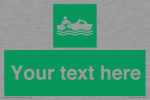 Custom sign safe condition Rescue boat